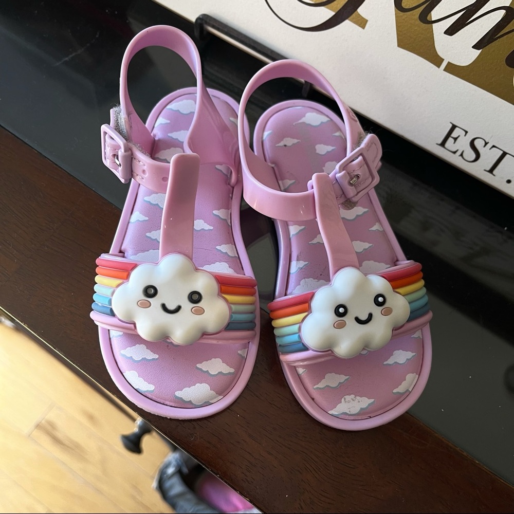 Mini Melissa Rainbow Sandals Sz. 9
